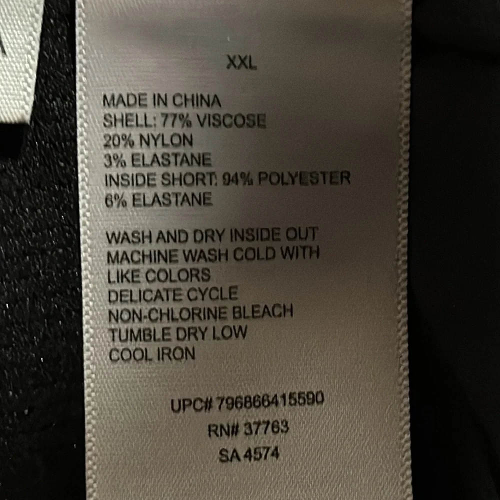 Rafaella Black Plus Size Skort Size XXL - NWOT - Picture 5 of 5